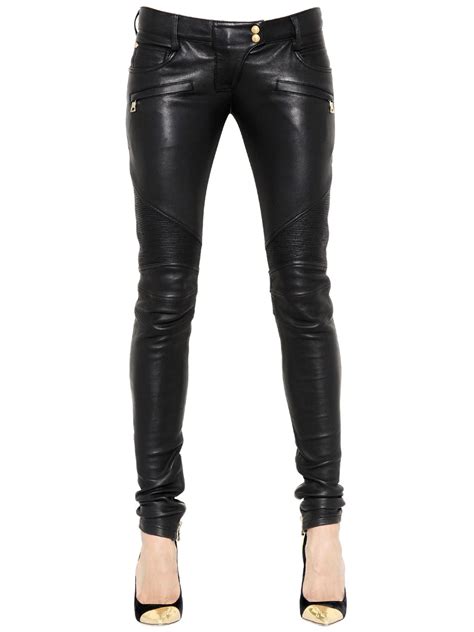 balmain leather pants replica|balmain sale.